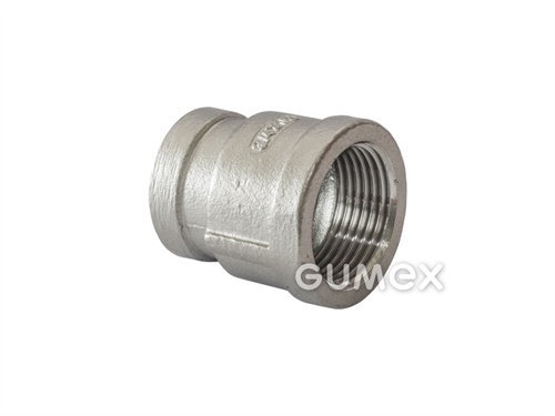 Verschraubung für Flüssigkeiten, Innengewinde G 3/8" - Innengewinde G 1/4", 20bar, Edelstahl, 